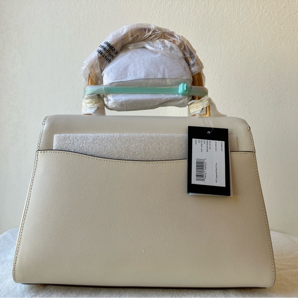 Kate Spade Katy Textured Leather Bamboo Medium Top-handle Bag - Picture 4 of 10